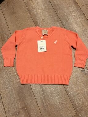 NWT Tbbc parrot cay Coral Knit Sweater